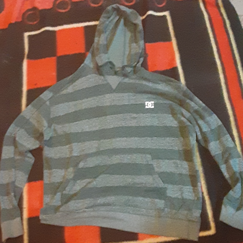 DC Gray Striped Men's Sweater